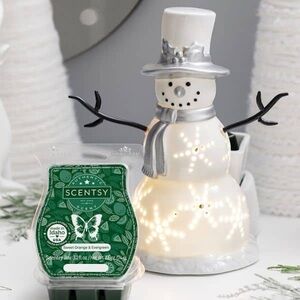 Scentsy Sparkling Snowman Element Warmer- New in Box- $70